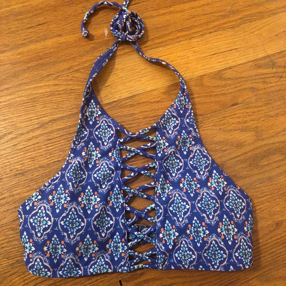 Blue halter Hollister bikini!